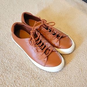 Faux Leather Sneakers